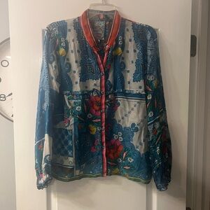 Johnny Was button up blouse size M